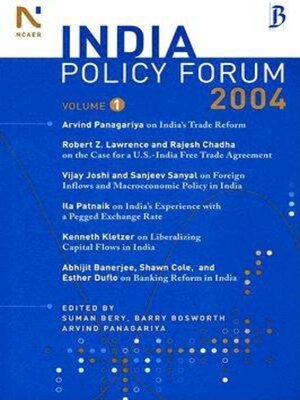 cover image of The India Policy Forum 2004